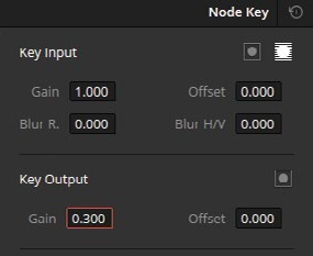 Key Output Gain in the DaVinci Resolve Node Key palette